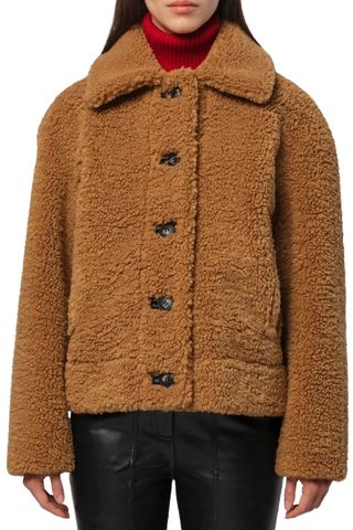 Charlie Reversible Faux Shearling Short Coat