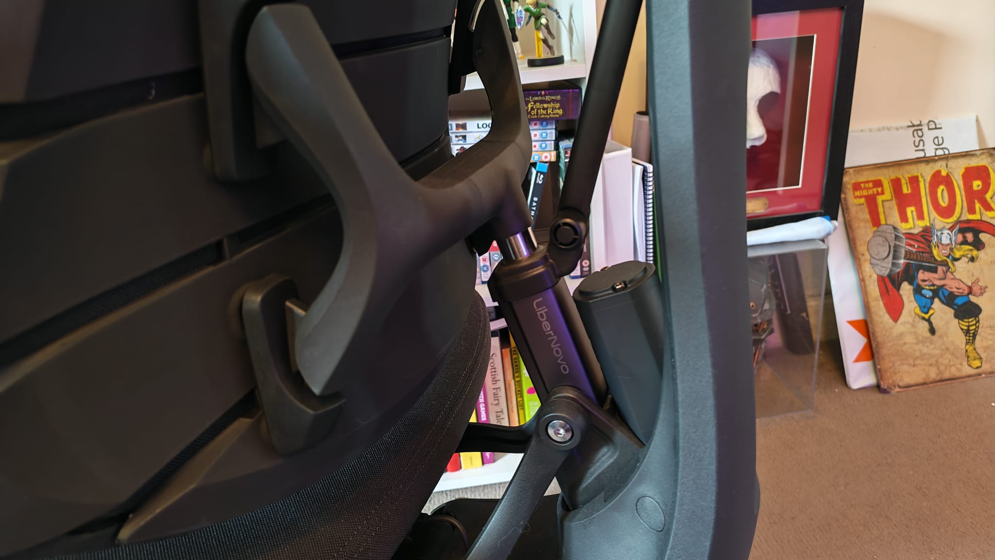 The lumbar support mechanics of the LiberNovo Omni Pro