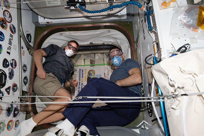 expedition 63 chris cassidy ivan vagner ppe