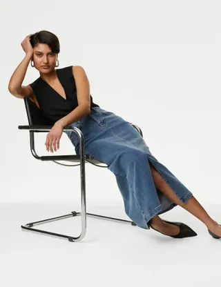 Autograph, Denim Maxi Skirt