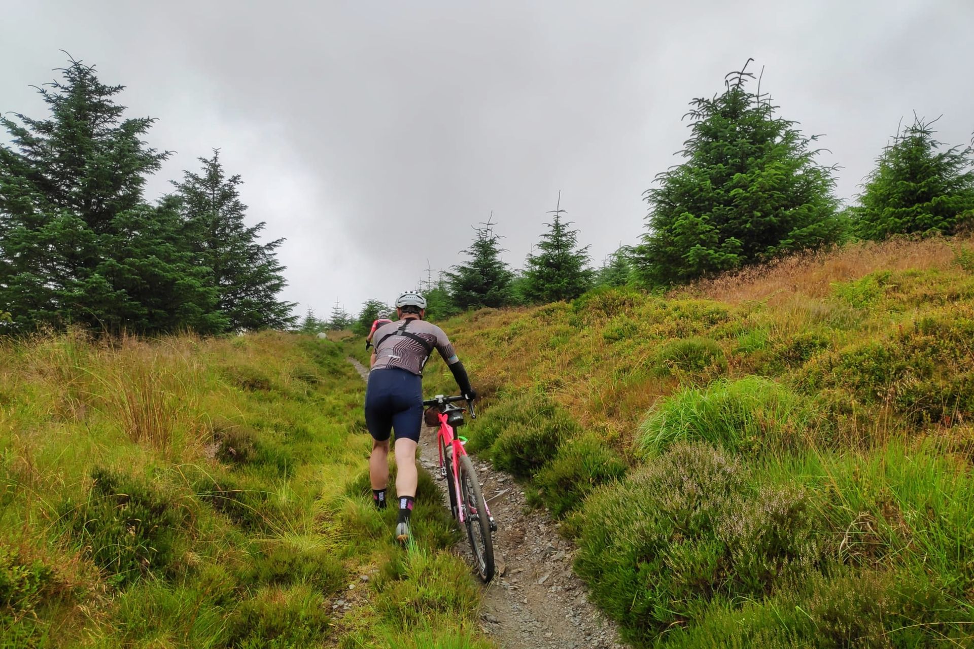 Image shows Grinduro gravel event.