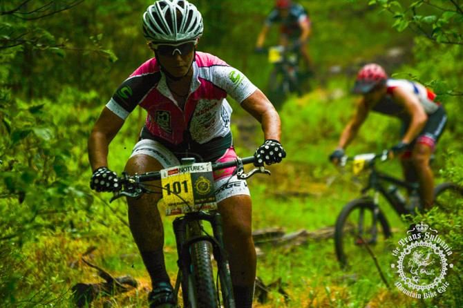 Sarah Kaufmann (NoTubes Elite Women) in stage 4 of the Trans-Sylvania Epic