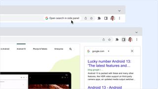 Google Chrome side tabs