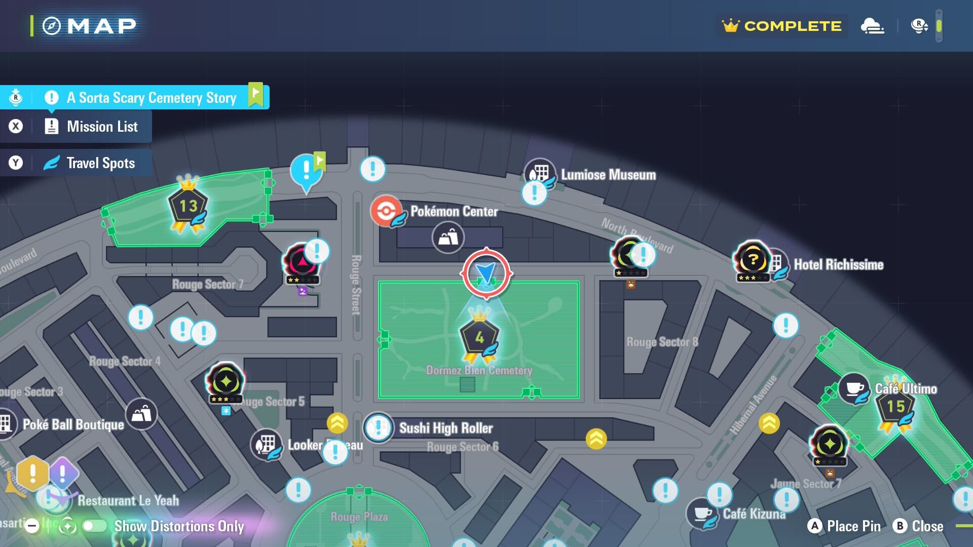 Sorta Scary Cemetery Story side quest in Pokemon Legends ZA