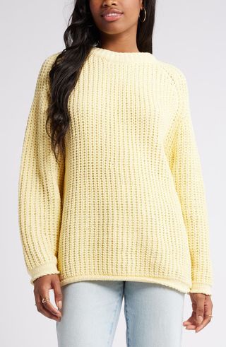 Slouchy Chenille Pullover Sweater