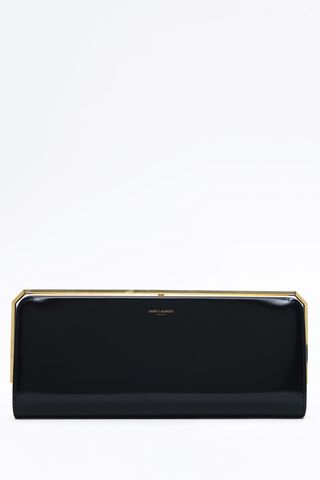 Saint Laurent Brushed Date Charniére Minaudiere Clutch