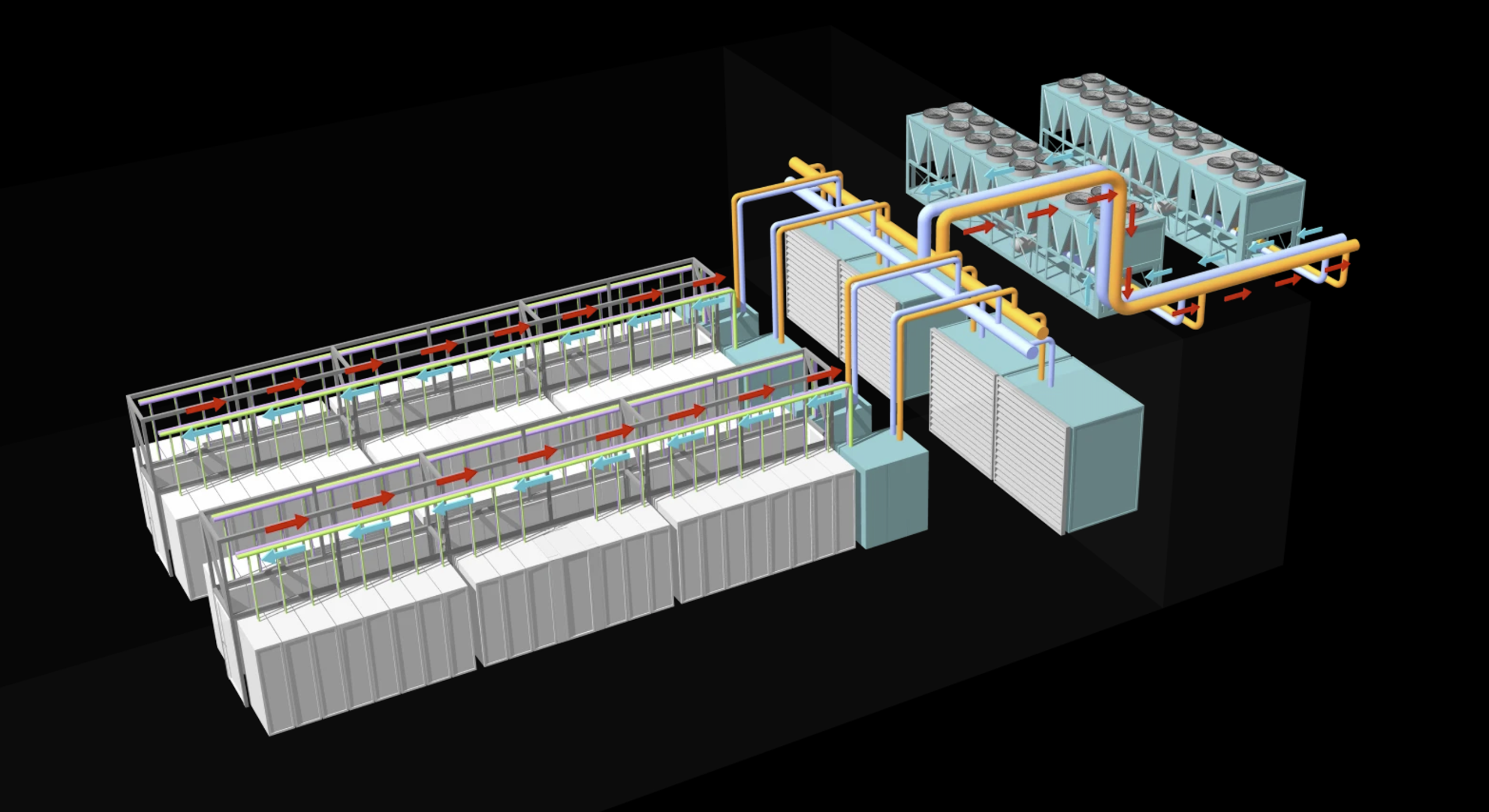 An illustration of Microsoft&amp;rsquo;s closed-loop liquid cooling system