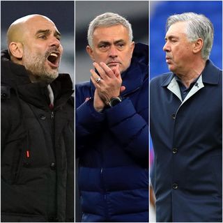Pep Guardiola, Jose Mourinho and Carlo Ancelotti have all enjoyed time at the top this term (PA)