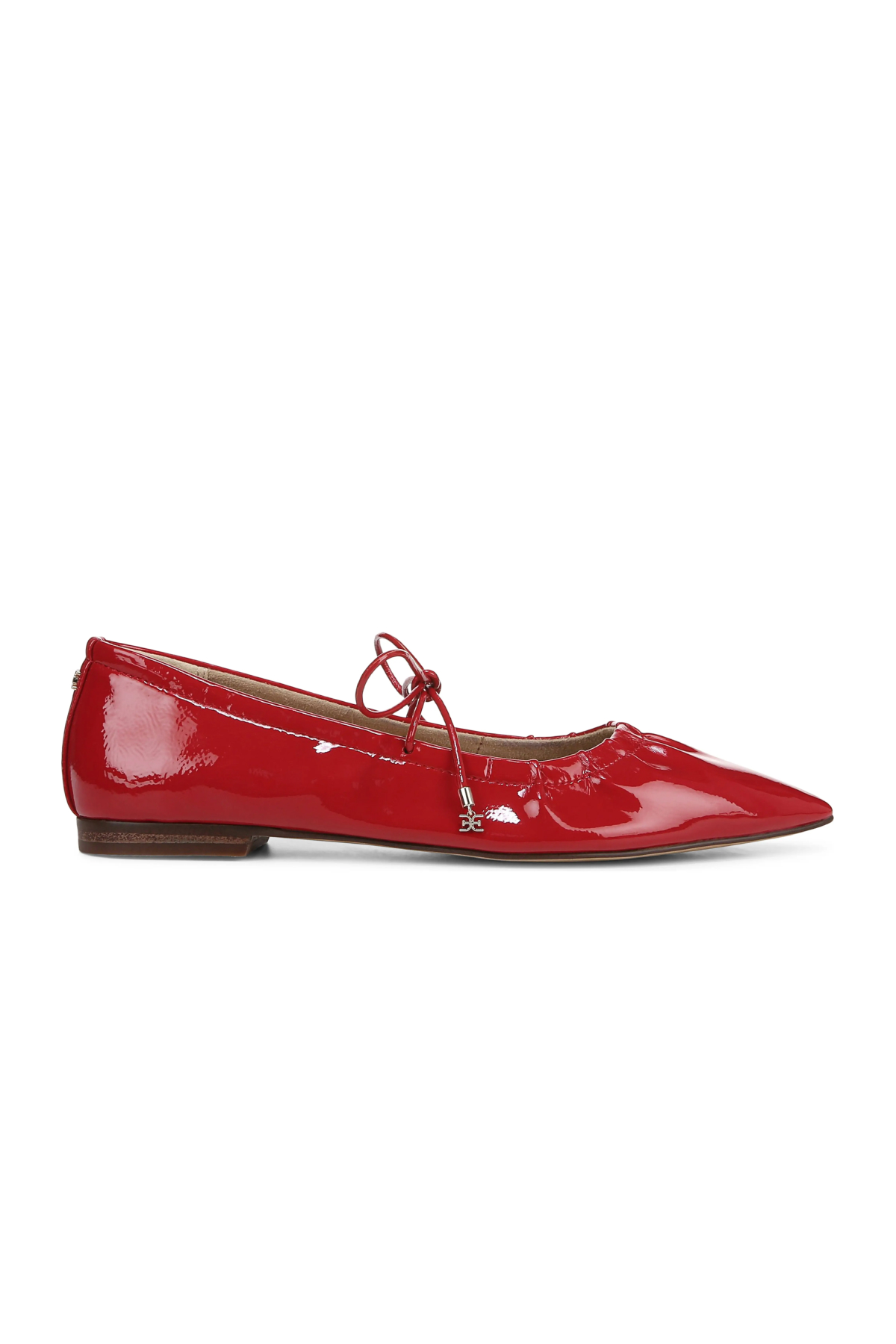 Red Bri Mary Jane Pointed Toe Flat