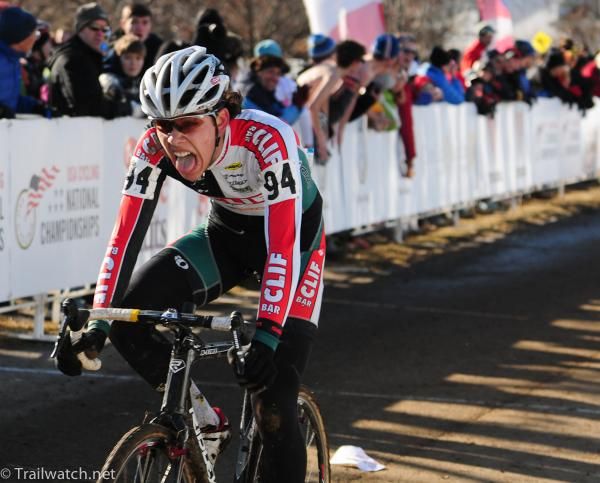 Curtis White (Clif Bar) finishing his race