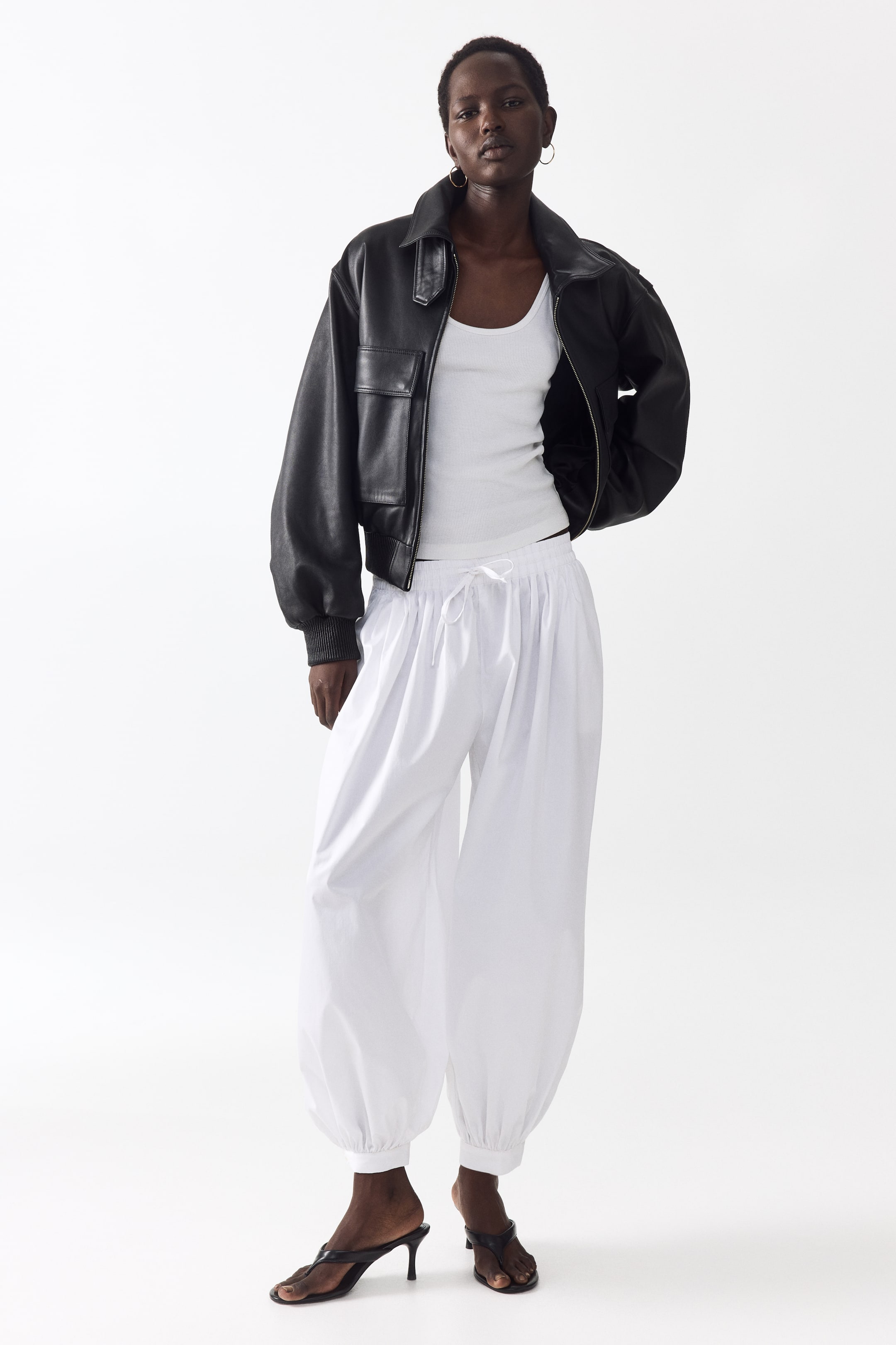 Cotton Balloon Trousers