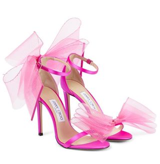 Jimmy Choo Barbiecore bow shoes