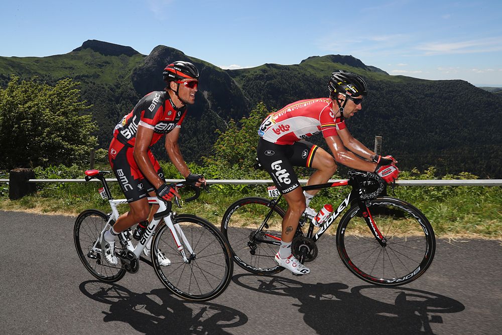 Thomas De Gendt and Greg Van Avermaet in the breakaway