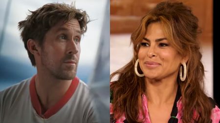 From left to right: Ryan Gosling on Project Hail Mary and Eva Mendes on The Drew Barrymore Show.