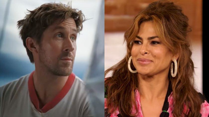 From left to right: Ryan Gosling on Project Hail Mary and Eva Mendes on The Drew Barrymore Show. 