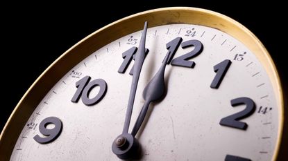 picture of a clock just before midnight for the tax deadline time