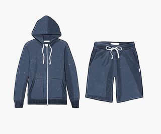 Jacket and shorts by Reigning Champ