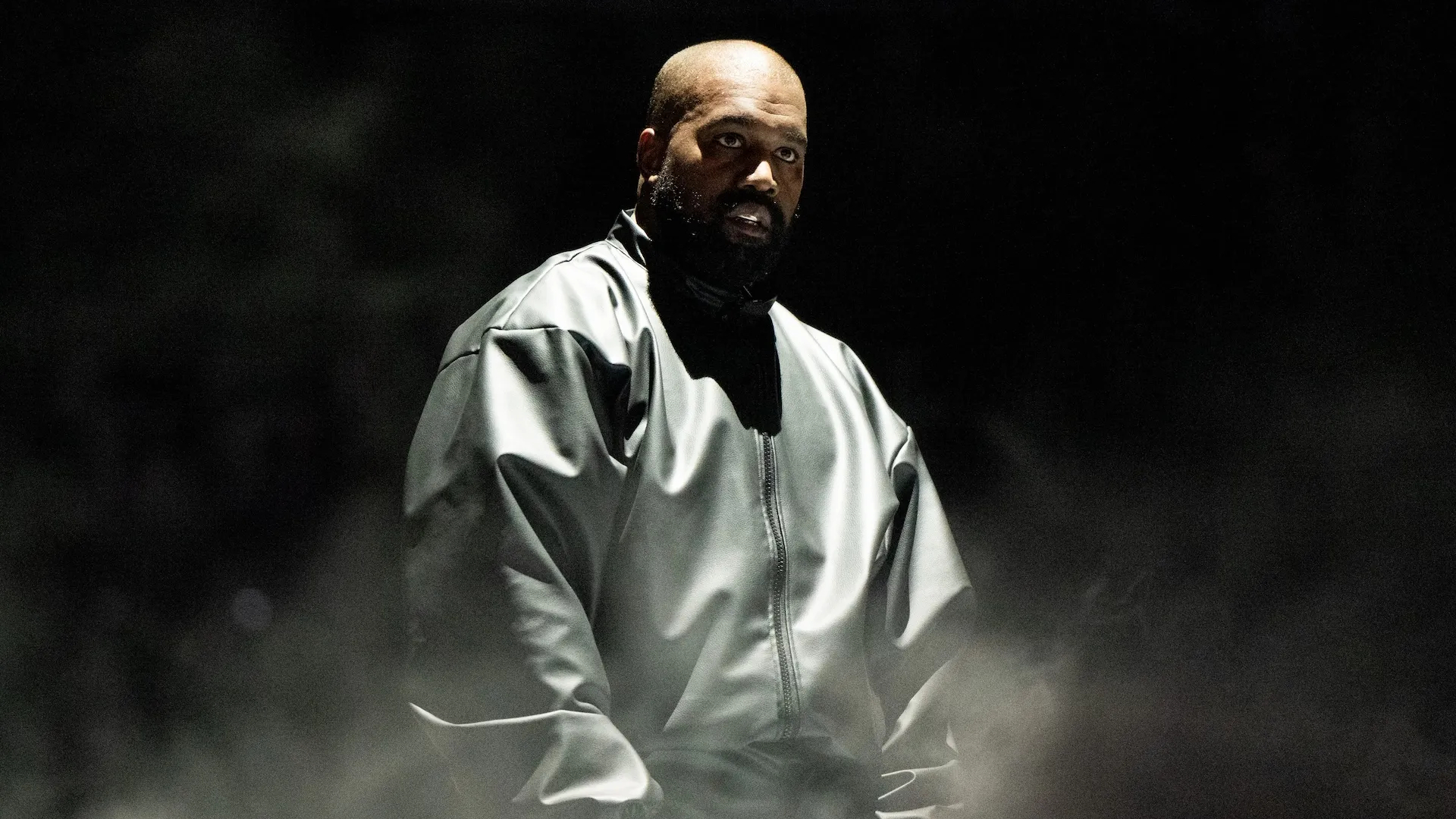 Rapper Kanye West performs onstage during the "Vultures 1" playback concert during Rolling Loud 2024 the at Hollywood Park Grounds on March 14, 2024 in Inglewood, California.