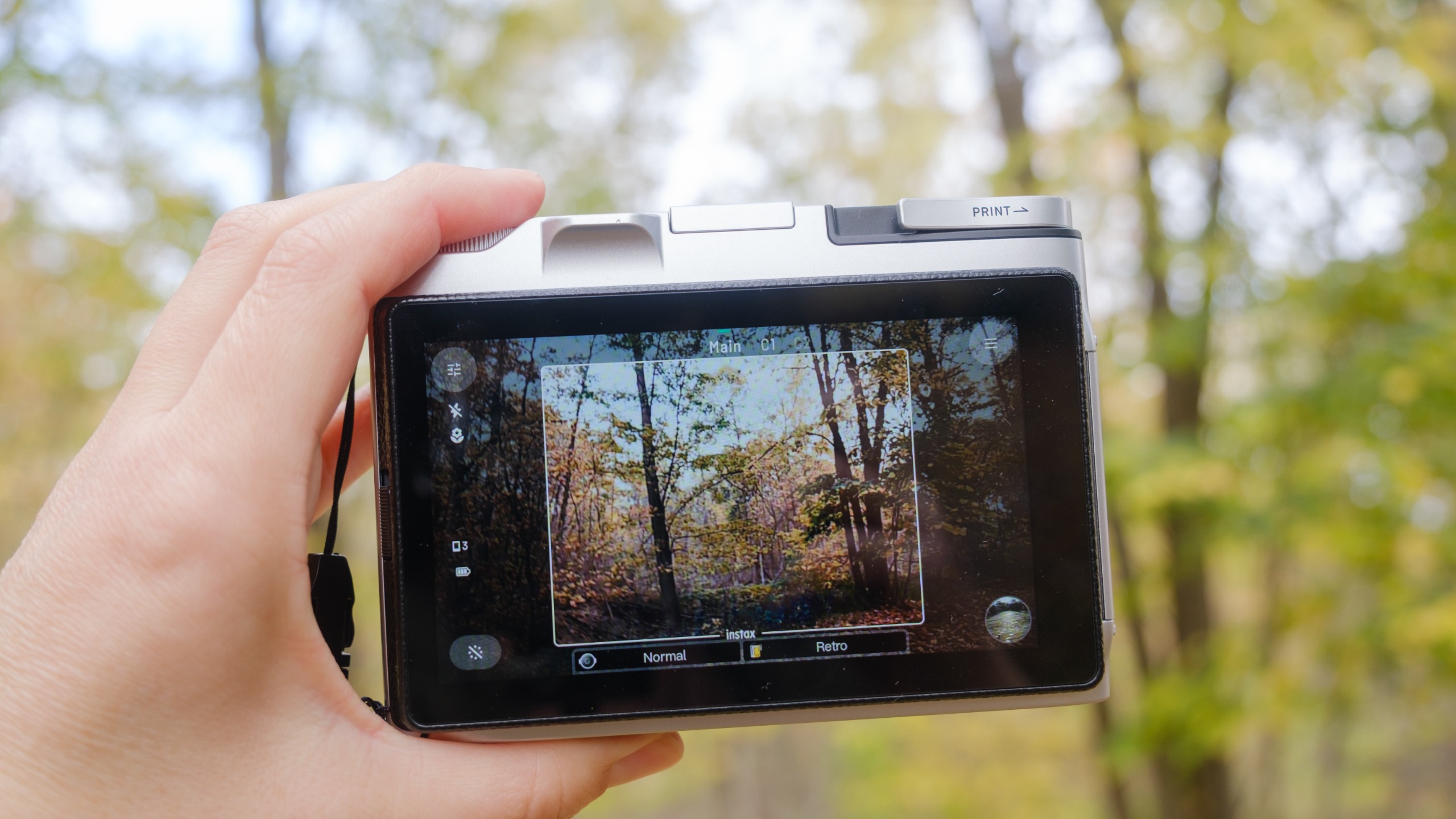 The Fujifilm Instax Mini Evo 2 retro hybrid digital camera