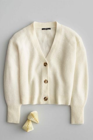 Quince Baby Alpaca-Wool Cropped Cardigan