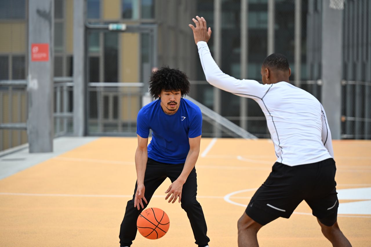 Basketball players, captured with the Nikon Z6 III