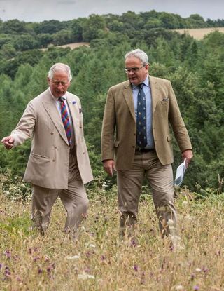 HRH The Prince of Wales with Geraint Richards. Credit: Charles Sainsbury-Plaice