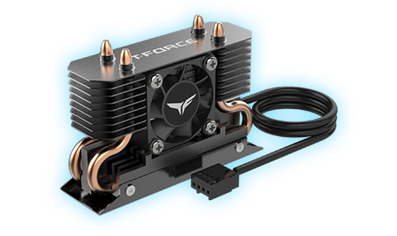 T-FORCE DARK AirFlow Cooler Series / Gen5 M.2 PCIe SSD