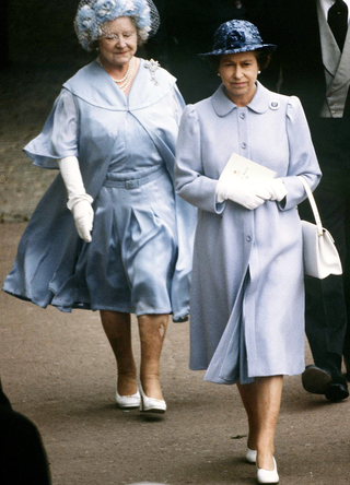 Queen Elizabeth II and the Queen Mother at Ascot, June 1982