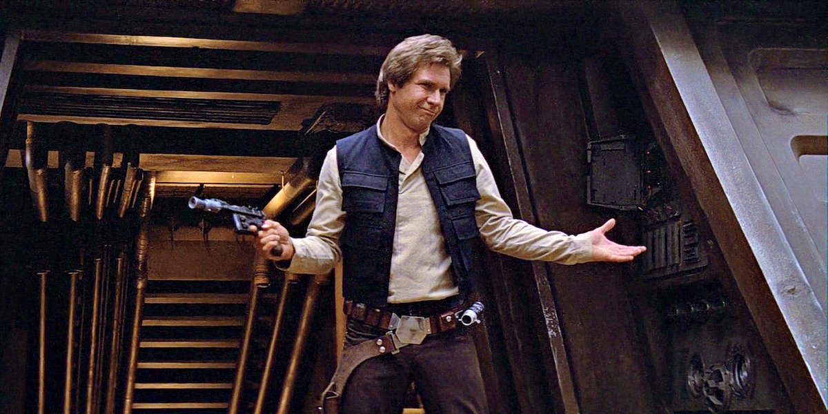 Harrison Ford as Han Solo in Star Wars: Return of the Jedi