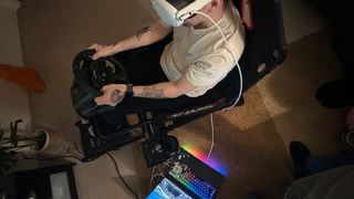 Sim racing in VR
