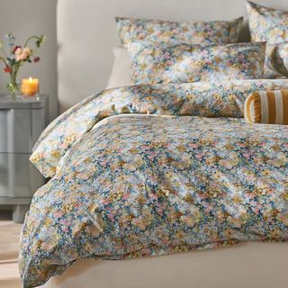 Leora Organic Cotton Percale Floral Duvet