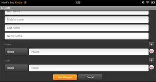 Kindle Fire Contacts