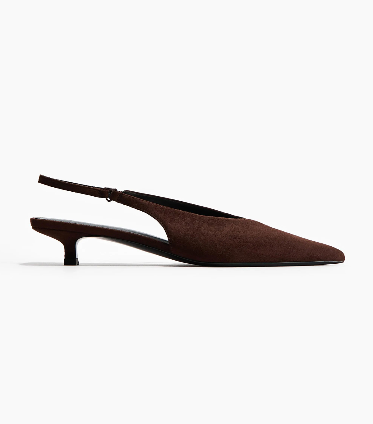H&amp;M, Kitten-Heeled Slingbacks