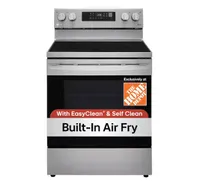 LG 30 in. 6.3 cu. ft. Smart Wi-Fi Enabled Fan Convection Electric Range Oven LG 30 in. 6.3 cu. ft. Smart Wi-Fi Enabled Fan Convection Electric Range Oven