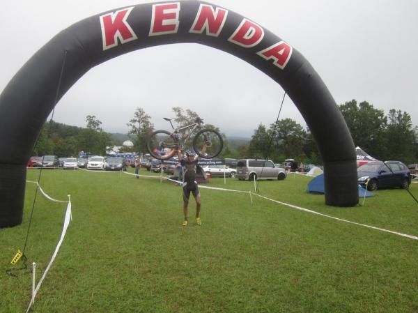 Jeremiah Bishop is super excited to get a hometown win at the Shenandoah Mountain 100.