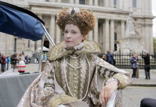 Lucy as Elizabeth I Royal History’s Biggest Fibs with Lucy Worsley