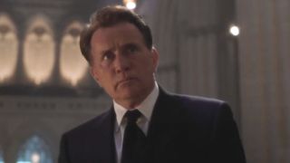Martin Sheen stands angrily in a church in The West Wing.