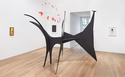 Installation view of ‘Calder / Kelly’ at Lévy Gorvy, New York.