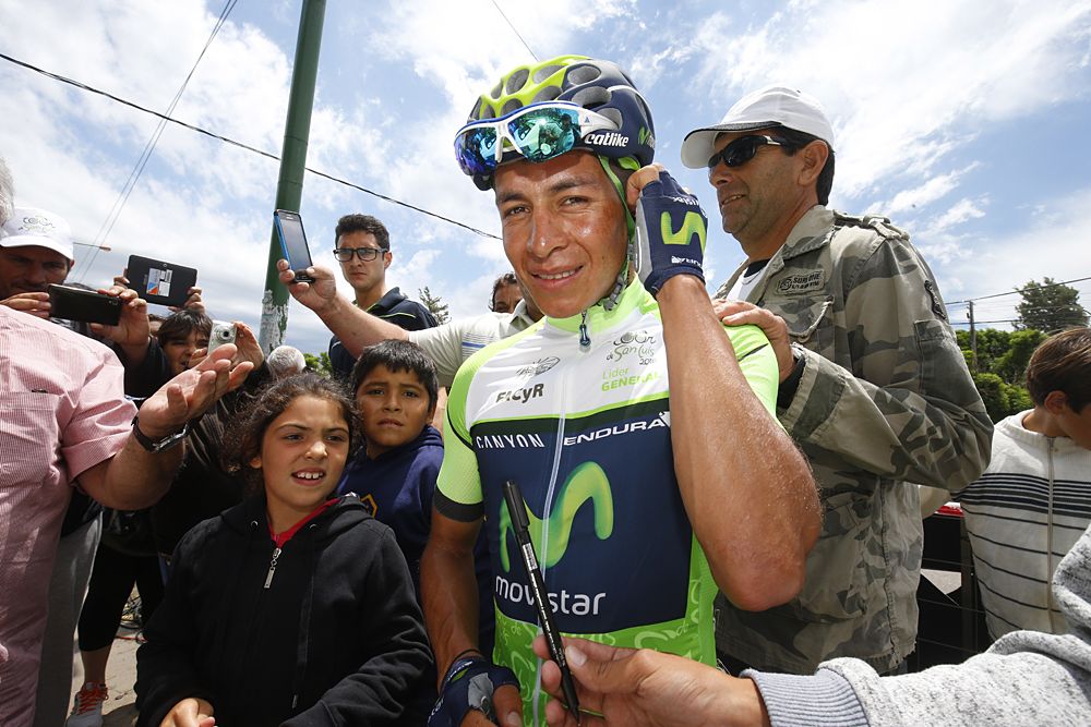 Dayer Quintana (Movistar) set to start the final stage in the leader's jersey