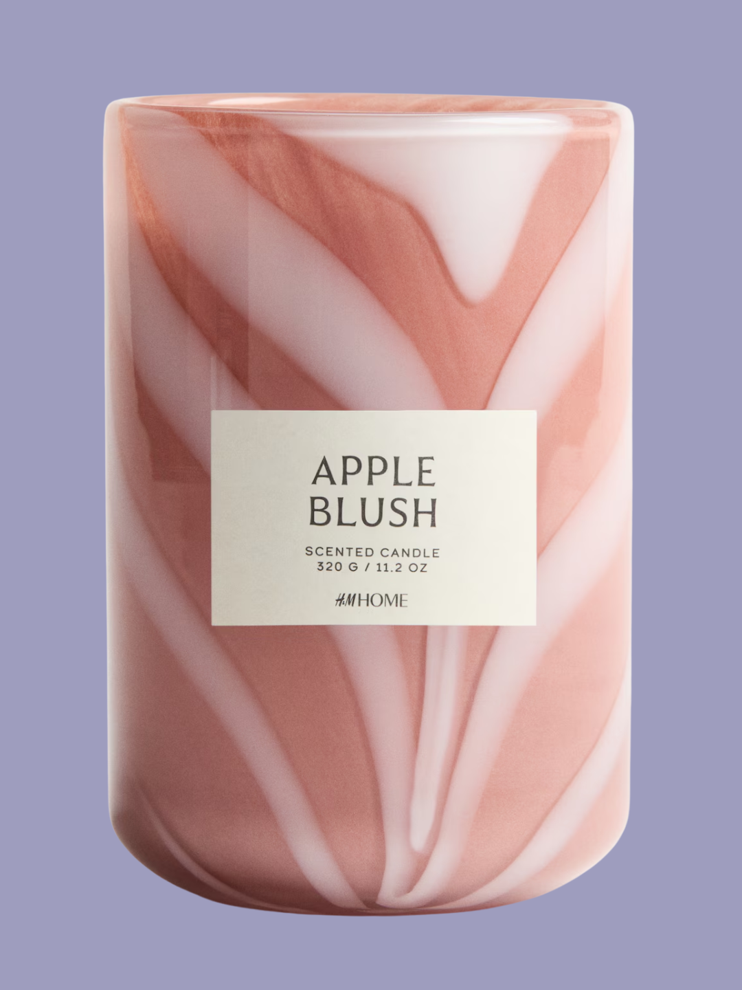 A marbled glass apple blush candle from H&amp;amp;M