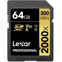 Lexar Professional 2000x UHS-II (64GB) $94.99 Save $38 –