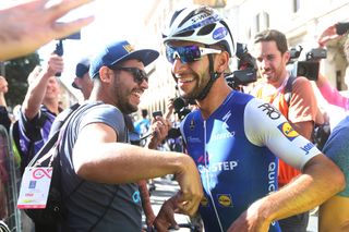 Fernando Gaviria (Quick-Step Floors) after winning stage 3 of the Giro d'Italia