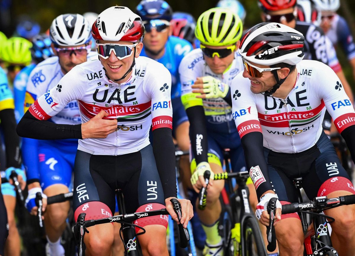 La Flche Wallonne 2020 84th Edition Herve Mur de Huy 202 km 30092020 Tadej Pogacar SLO UAE Team Emirates Jan Polanc SLO UAE Team Emirates photo Vincent KalutPNBettiniPhoto2020