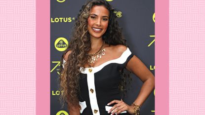LONDON, ENGLAND - JULY 27: Maya Jama attends launch of Lotus London, the first flagship in Europe for Lotus cars, on July 27, 2023 in London, England.