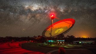 CSIRO's Parkes radio telescope, also called The Dish, located in Australia.
