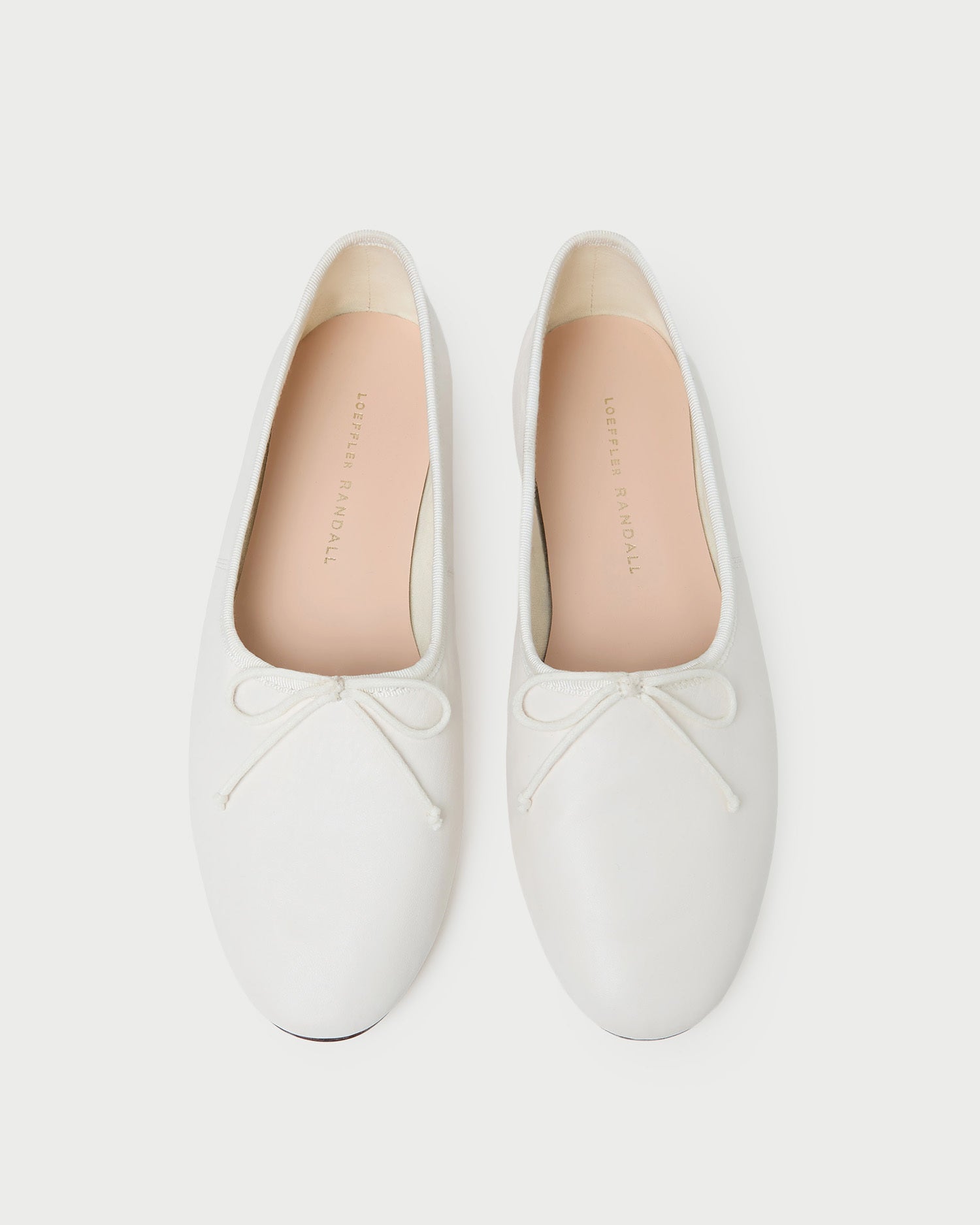 Landon Cream Leather Ballet Flat - Cream / 5