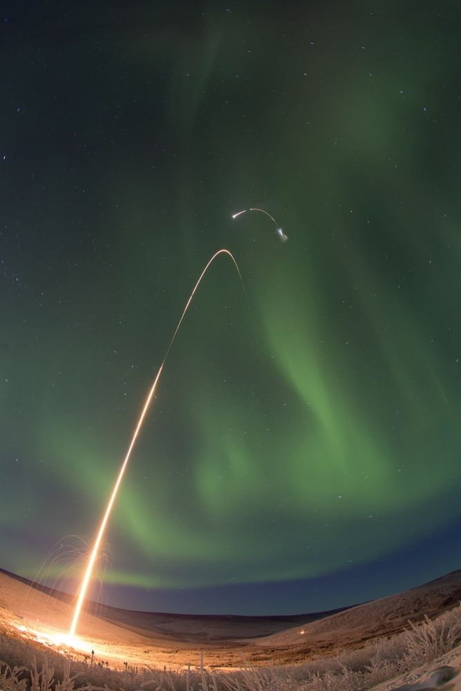 See Nasa Launch Rockets Into The Northern Lights In These Spectacular Photos Space