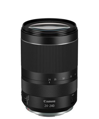 Product shot of the Canon RF 24-240mm f/4-6.3 IS USM, one of the best Canon RF lenses