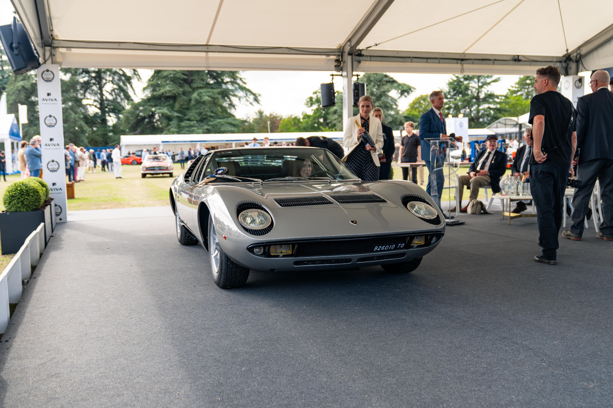 The miura on the judging stage