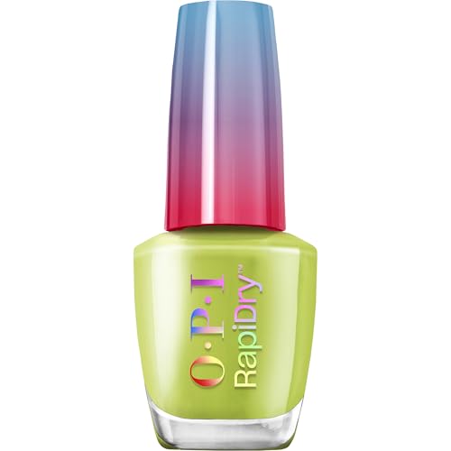 Opi Rapidry Screen-Grab Green | Opaque Bright Avocado Cr&amp;egrave;me Quick Dry Nail Polish | Vegan, Smudge Proof, Fast Drying